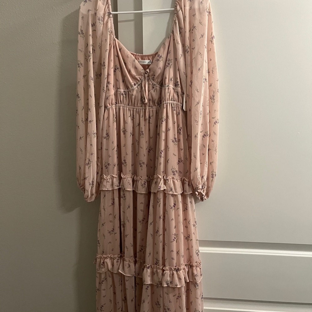 Altar’d State Floral Pink Maxi Dress NWT